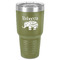 Baby Elephant 30 oz Stainless Steel Tumbler - Olive - Single-Sided (Personalized)