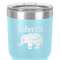 Baby Elephant 30 oz Stainless Steel Ringneck Tumbler - Teal - Close Up