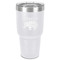 Baby Elephant 30 oz Stainless Steel Tumbler - White - Single-Sided (Personalized)