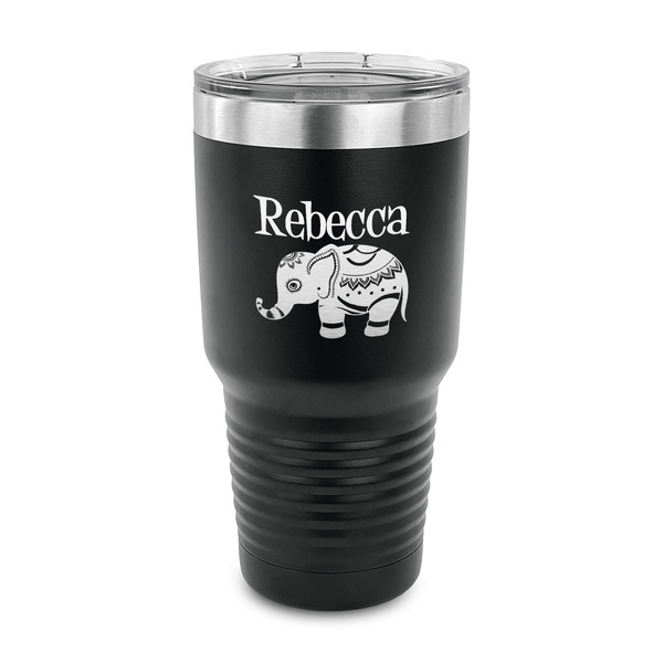 Custom Baby Elephant 30 oz Stainless Steel Tumbler (Personalized)