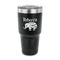 Baby Elephant 30 oz Stainless Steel Ringneck Tumblers - Black - FRONT