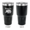 Baby Elephant 30 oz Stainless Steel Ringneck Tumblers - Black - Single Sided - APPROVAL