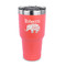 Baby Elephant 30 oz Stainless Steel Ringneck Tumblers - Coral - FRONT
