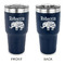 Baby Elephant 30 oz Stainless Steel Tumbler - Navy - Double Sided (Personalized)