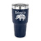 Baby Elephant 30 oz Stainless Steel Ringneck Tumblers - Navy - FRONT