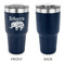 Baby Elephant 30 oz Stainless Steel Ringneck Tumblers - Navy - Single Sided - APPROVAL