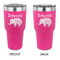 Baby Elephant 30 oz Stainless Steel Ringneck Tumblers - Pink - Double Sided - APPROVAL