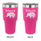Baby Elephant 30 oz Stainless Steel Tumbler - Pink - Double Sided (Personalized)