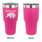 Baby Elephant 30 oz Stainless Steel Ringneck Tumblers - Pink - Single Sided - APPROVAL