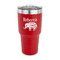 Baby Elephant 30 oz Stainless Steel Tumbler - Red - Single Sided (Personalized)