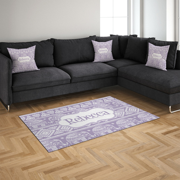 Baby Elephant 4'x6' Indoor Area Rugs - IN CONTEXT