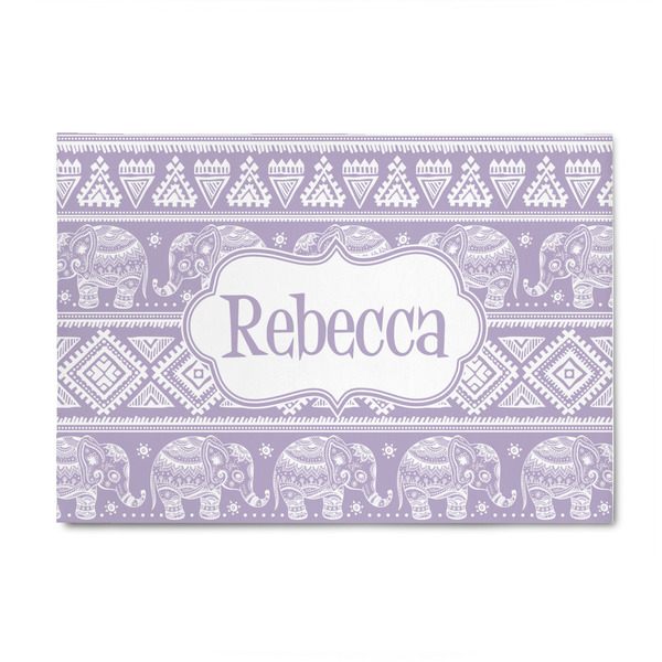 Custom Baby Elephant 4' x 6' Indoor Area Rug (Personalized)