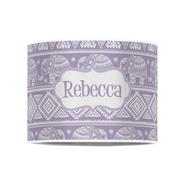 Baby Elephant 8" Drum Lampshade - FRONT (Poly Film)