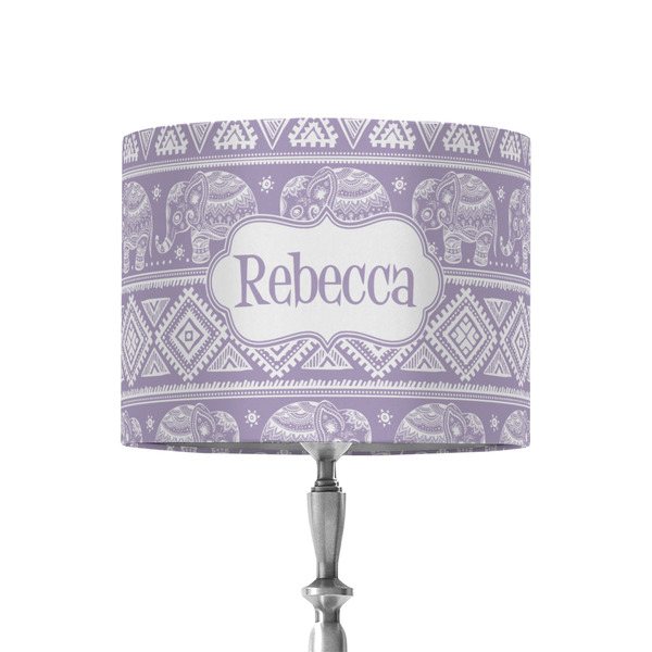 Custom Baby Elephant 8" Drum Lamp Shade - Fabric (Personalized)
