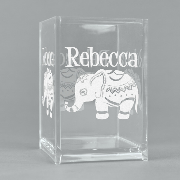 Custom Baby Elephant Acrylic Pen Holder (Personalized)