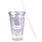 Baby Elephant Acrylic Tumbler - Full Print - Front straw out