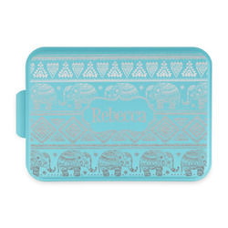 Baby Elephant Aluminum Baking Pan with Teal Lid (Personalized)