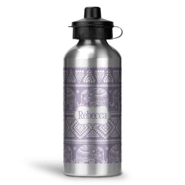 Custom Baby Elephant Water Bottles - 20 oz - Aluminum (Personalized)