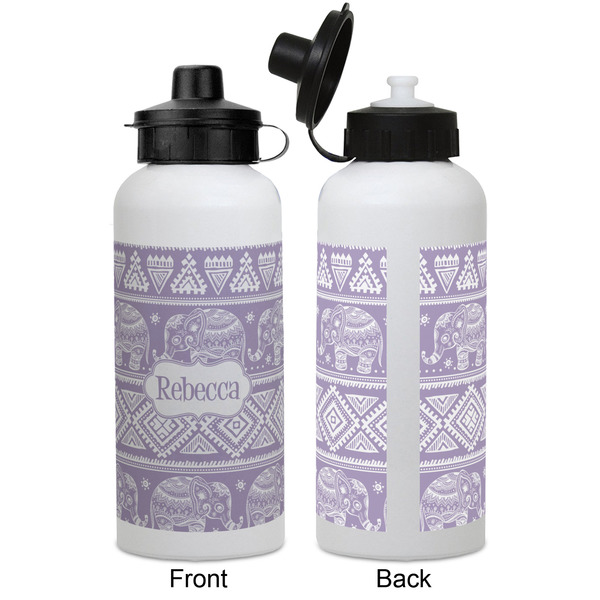Baby Elephant Aluminum Water Bottle - White APPROVAL