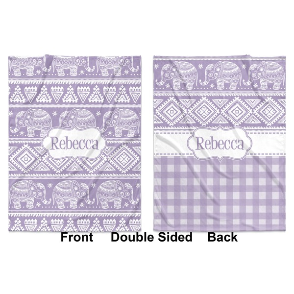 Baby Elephant Baby Blanket (Double Sided - Printed Front and Back)
