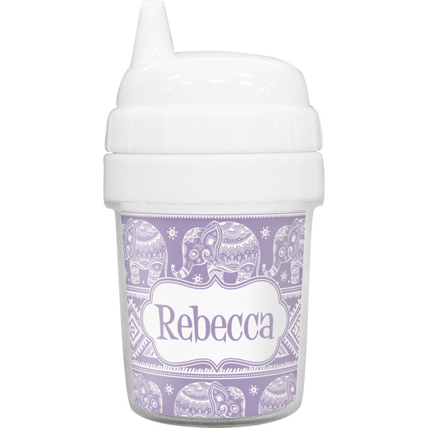 Custom Baby Elephant Baby Sippy Cup (Personalized)