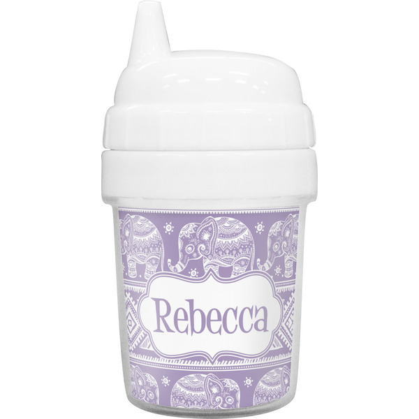 Custom Baby Elephant Baby Sippy Cup (Personalized)
