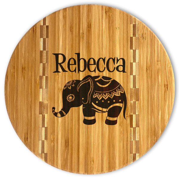 Custom Baby Elephant Bamboo Cutting Board (Personalized)