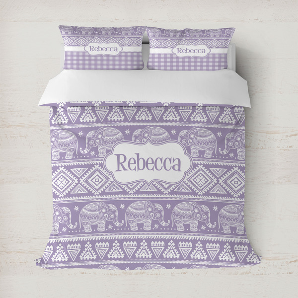 Custom Baby Elephant Duvet Cover (Personalized)