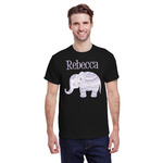 Baby Elephant T-Shirt - Black - Small (Personalized)