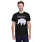 Baby Elephant Black Crew T-Shirt on Model - Front