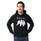 Baby Elephant Hoodie - Black - Small (Personalized)