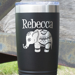 Baby Elephant 20 oz Stainless Steel Tumbler (Personalized)
