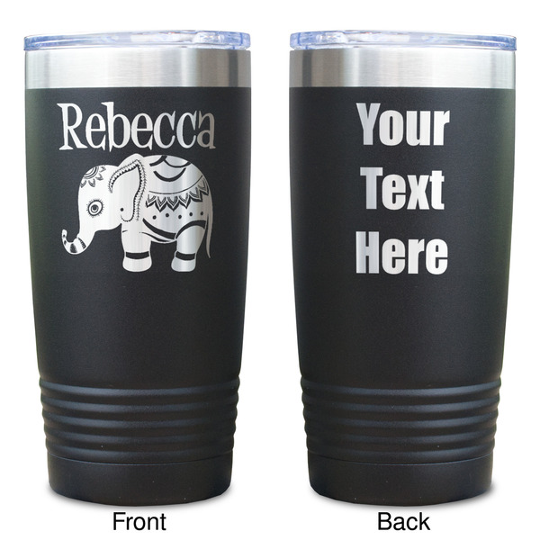 Baby Elephant Black Polar Camel Tumbler - 20oz - Double Sided  - Approval