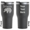 Baby Elephant Black RTIC Tumbler - Front and Back