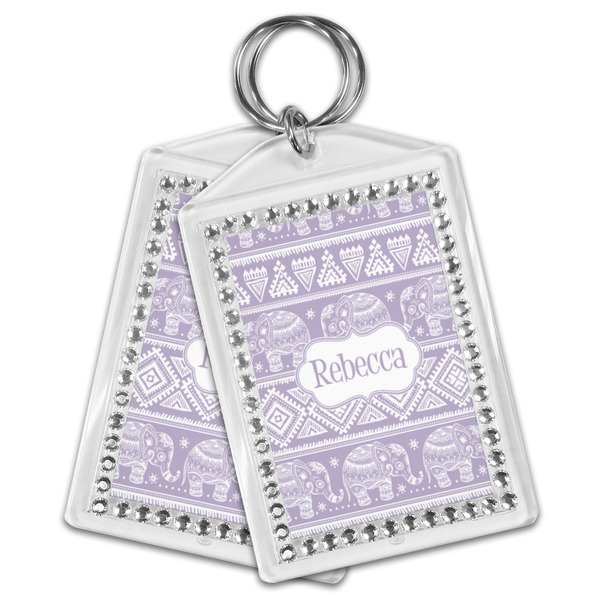 Baby Elephant Bling Keychain - MAIN