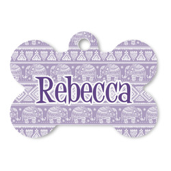 Baby Elephant Bone Shaped Dog ID Tag (Personalized)