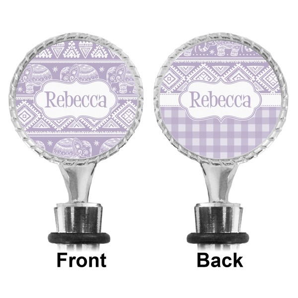 Baby Elephant Bottle Stopper - Front and Back