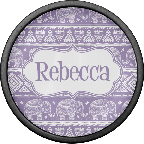 Baby Elephant Cabinet Knob - Black - Front