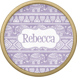 Baby Elephant Cabinet Knob - Gold (Personalized)