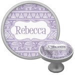 Baby Elephant Cabinet Knob (Silver) (Personalized)