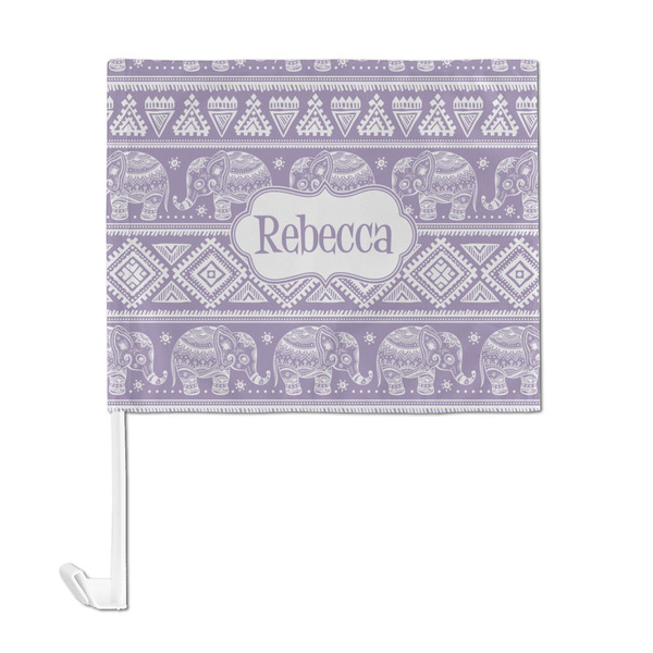 Baby Elephant Car Flag - Large - FRONT