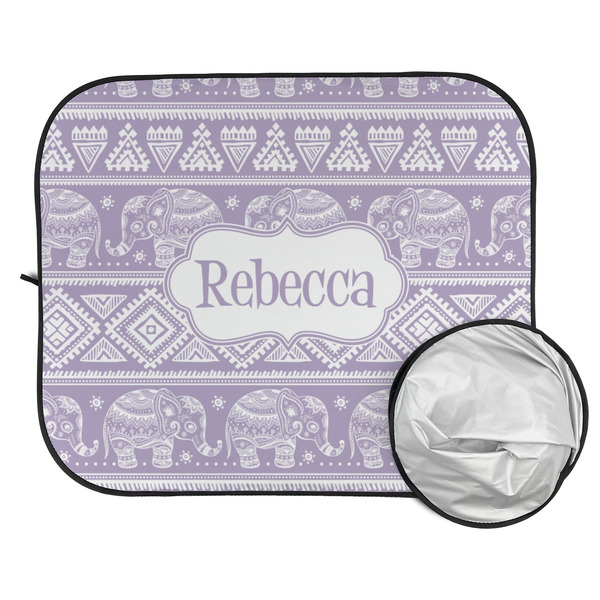 Baby Elephant Car Sun Shades - FOLDED & UNFOLDED