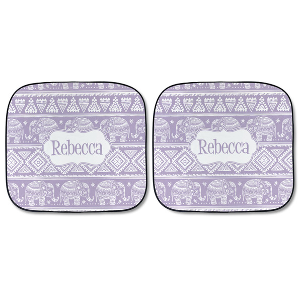 Baby Elephant Car Sun Shades - FRONT