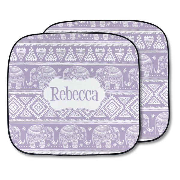 Custom Baby Elephant Car Sun Shade - Two Piece (Personalized)