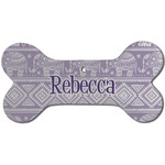 Baby Elephant Ceramic Dog Ornament - Front w/ Name or Text