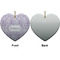 Baby Elephant Ceramic Flat Ornament - Heart Front & Back (APPROVAL)
