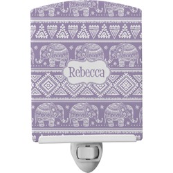 Baby Elephant Ceramic Night Light (Personalized)
