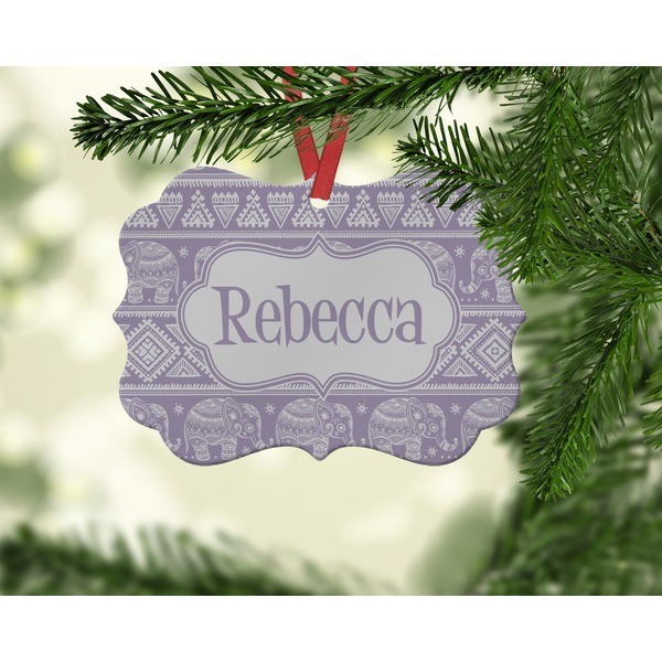 Baby Elephant Christmas Ornament (On Tree)