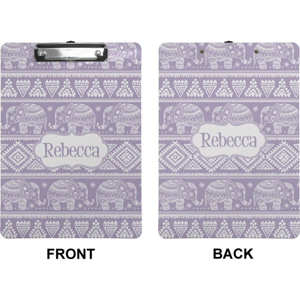 Baby Elephant Clipboard (Letter) (Front + Back)