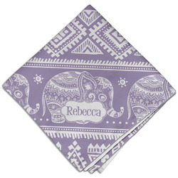 Baby Elephant Cloth Dinner Napkin - Single w/ Name or Text
